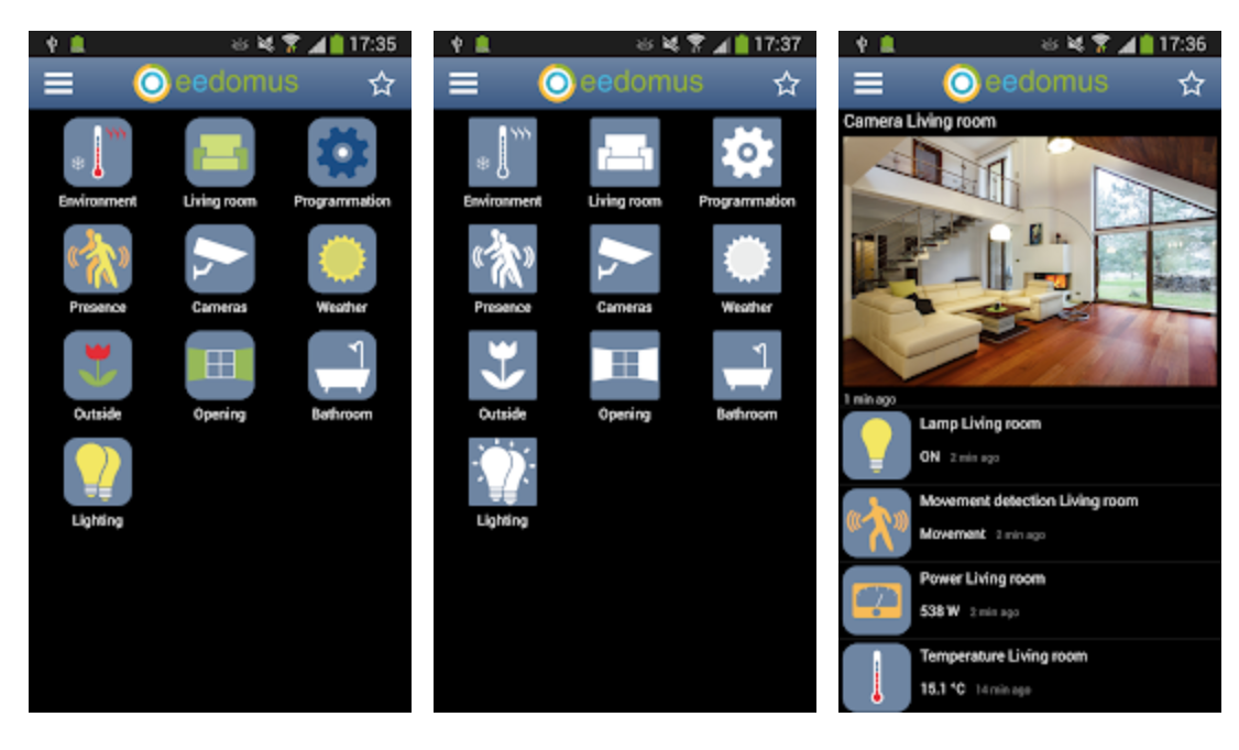 eedomus mobile app