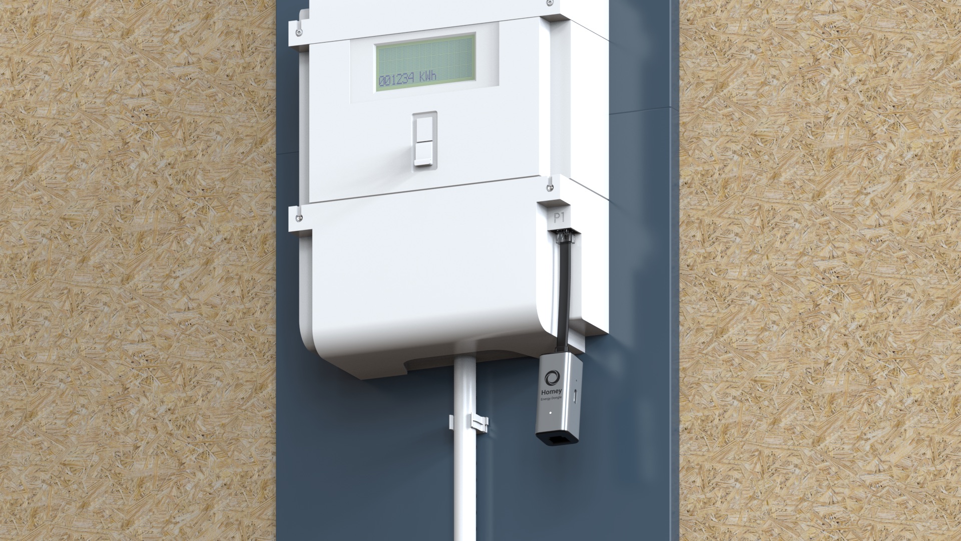 Simply plug the dongle into your smart meter’s P1 port