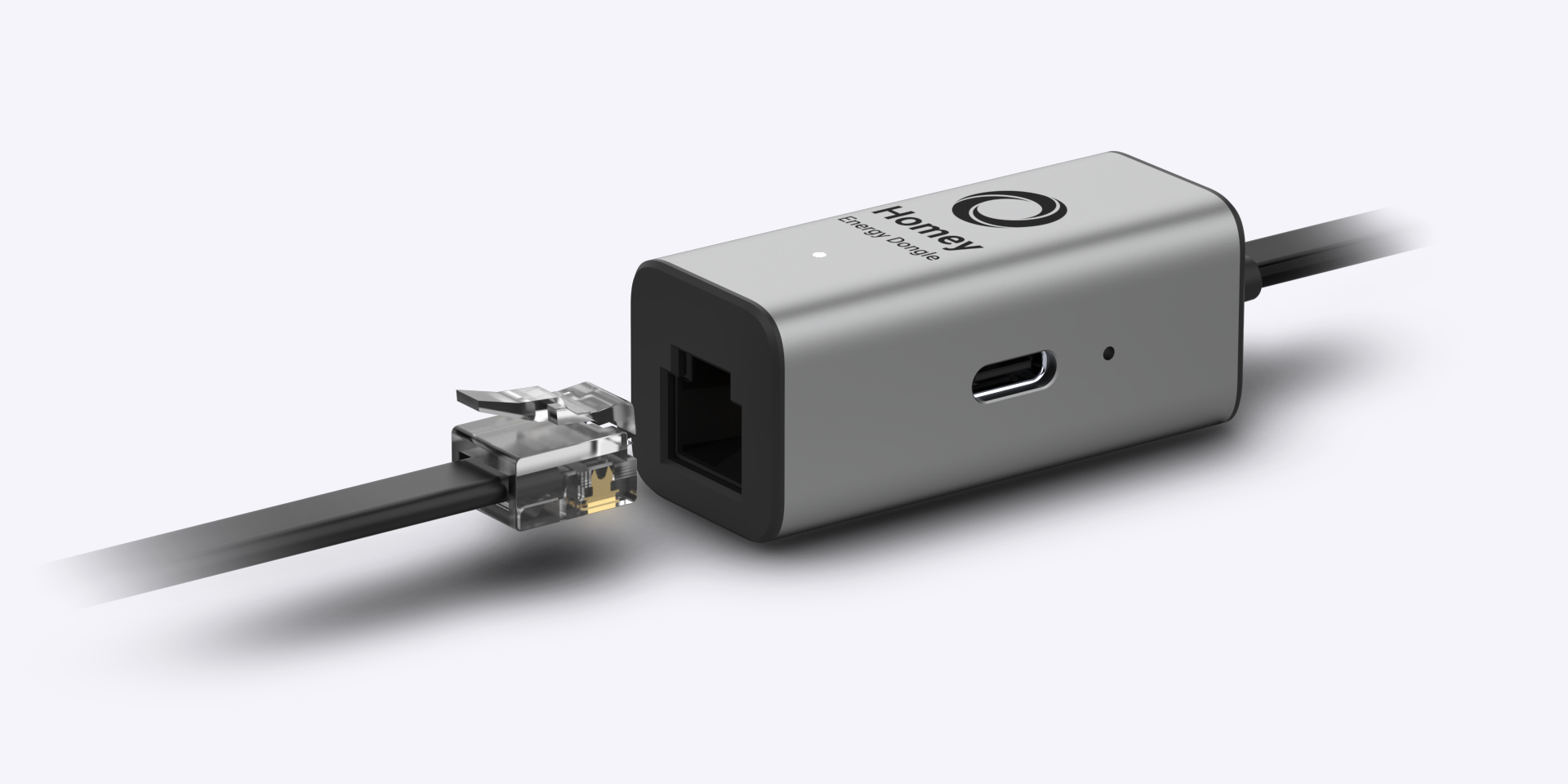 The Homey Energy Dongle has a built-in splitter