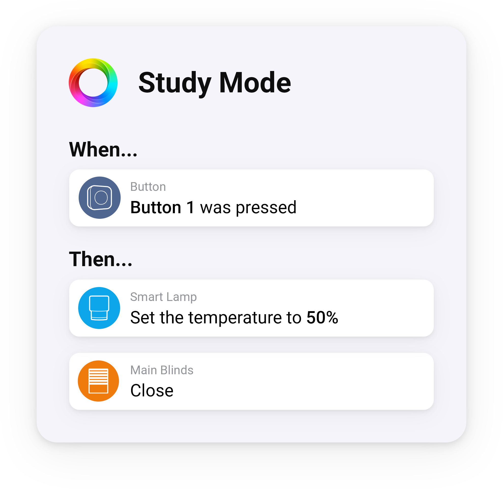 Create a productive study environment with Homey Flow Start