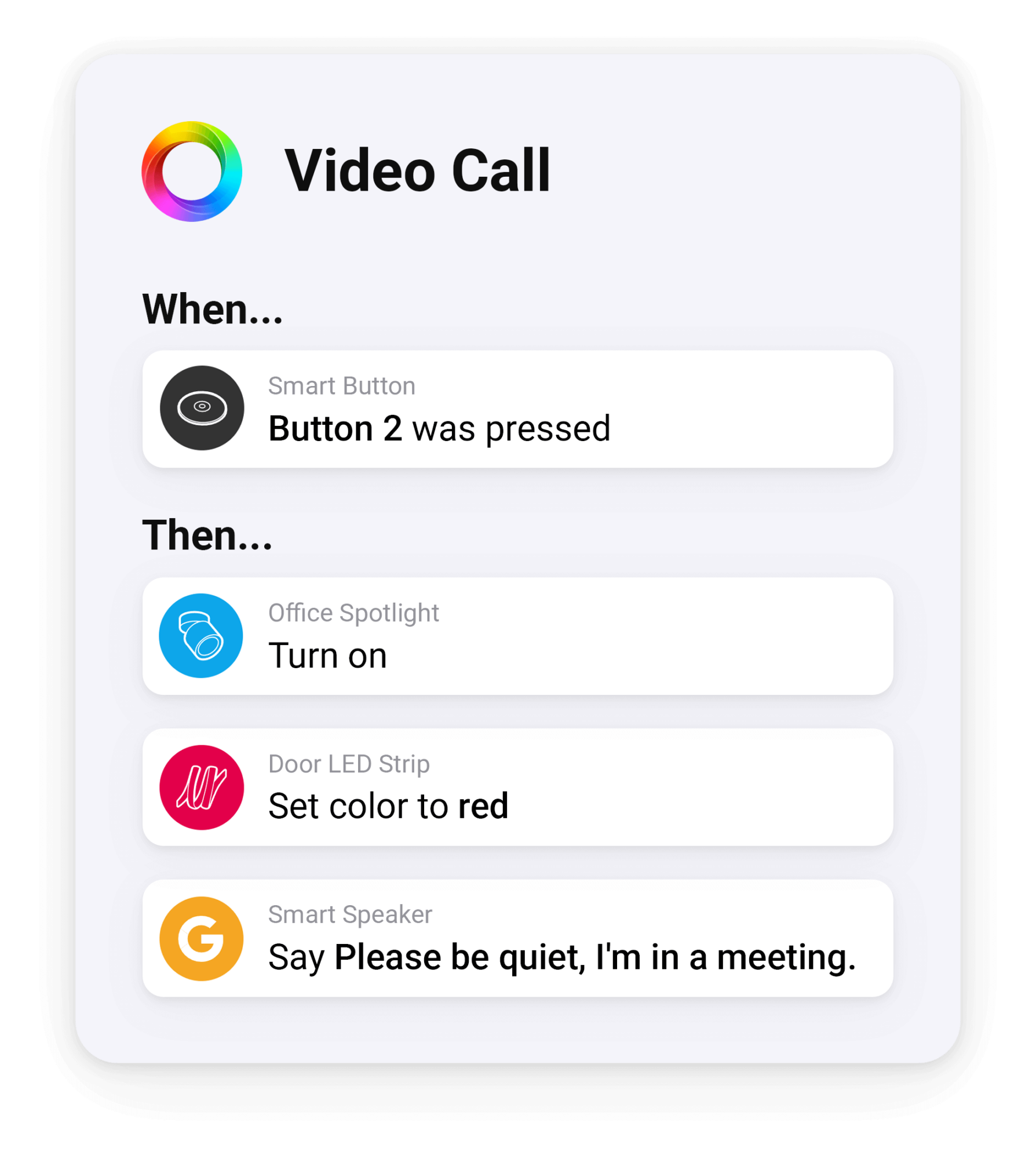 Create the Ultimate Home Office with Homey Video Call Mode Flow Example