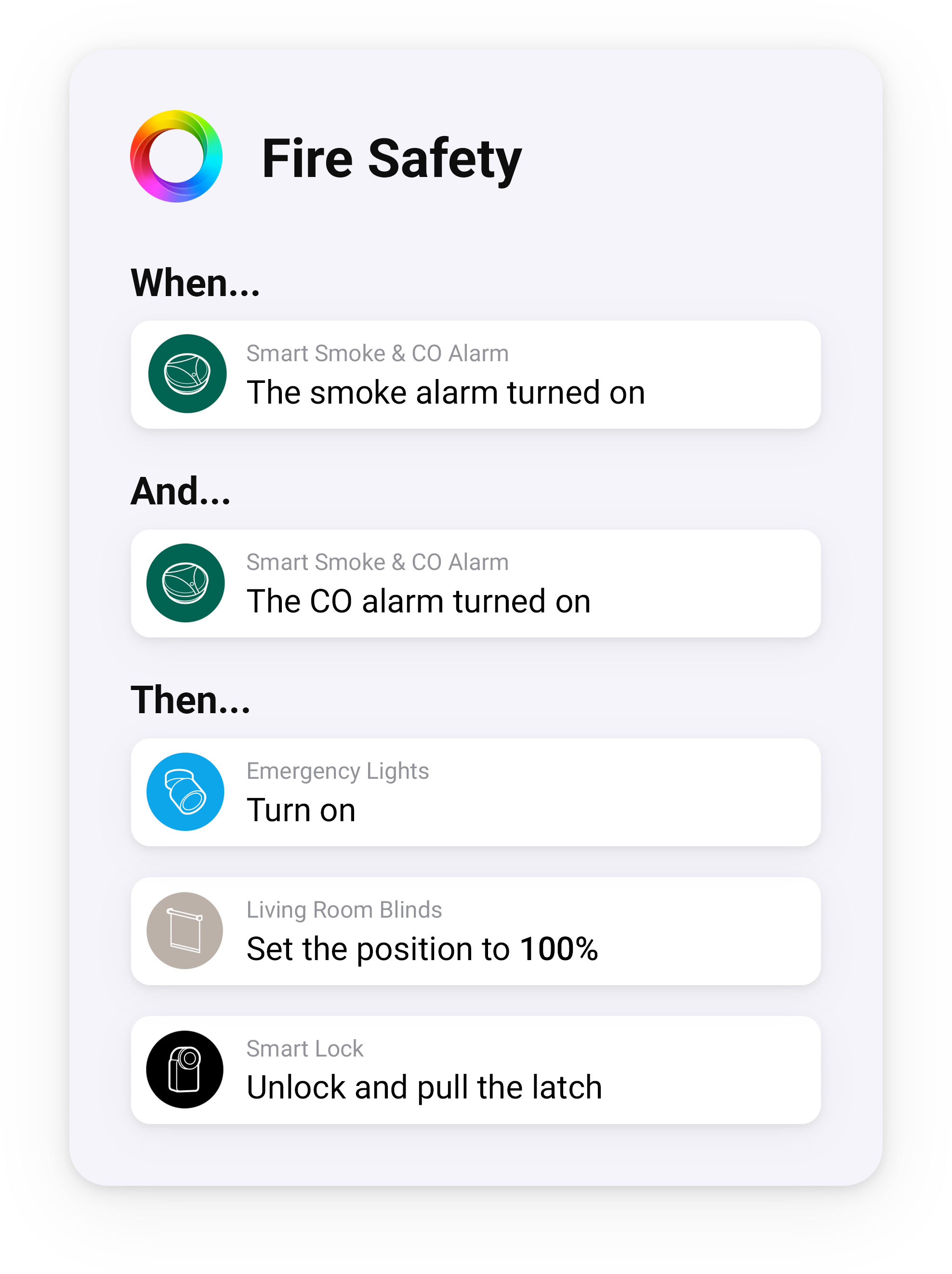 Keep Your Home Safe with Smart CO and Smoke Detectors and Homey: Fire Safety Flow