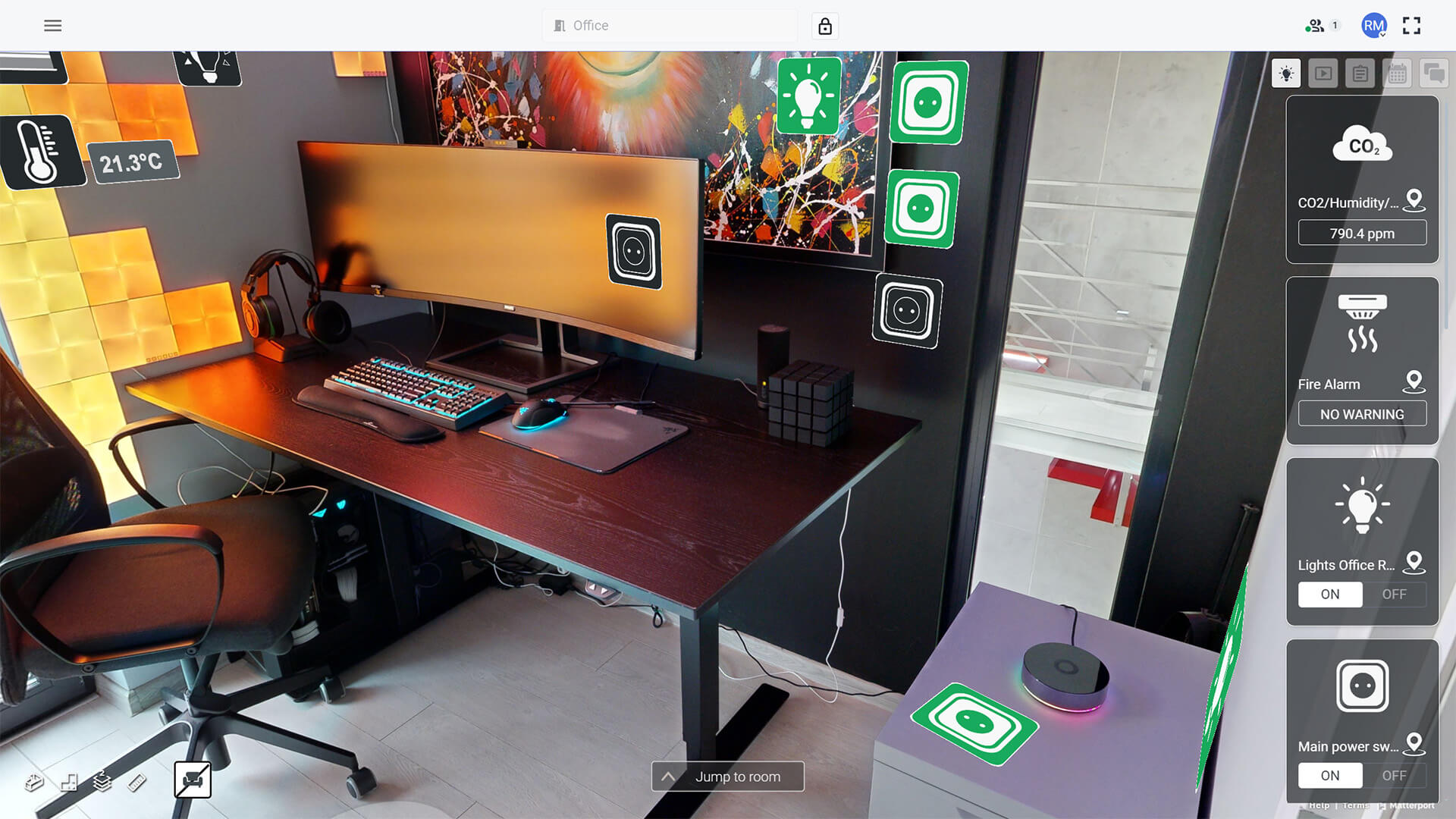 Homey and Sim-on 3D Visual Control Screenshot