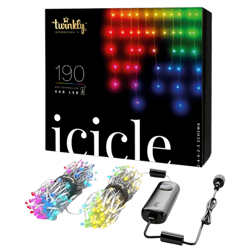 Twinkly Icicle Multicolor Lights