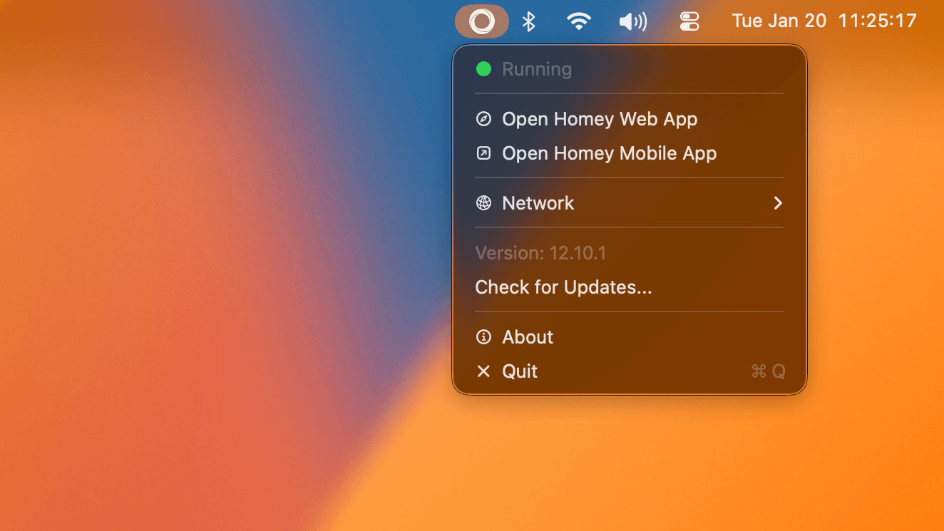 Introducing the macOS app for Homey Self-Hosted Server