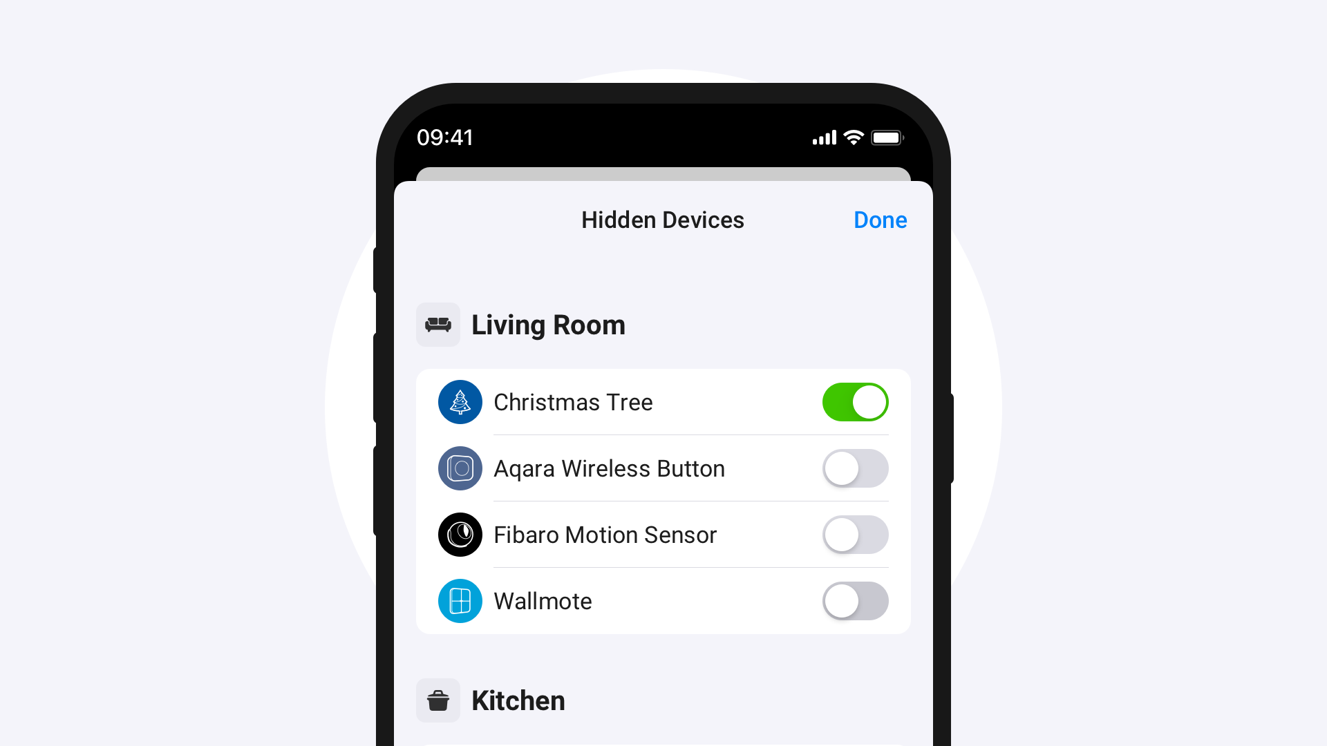 Hidden Devices in Homey