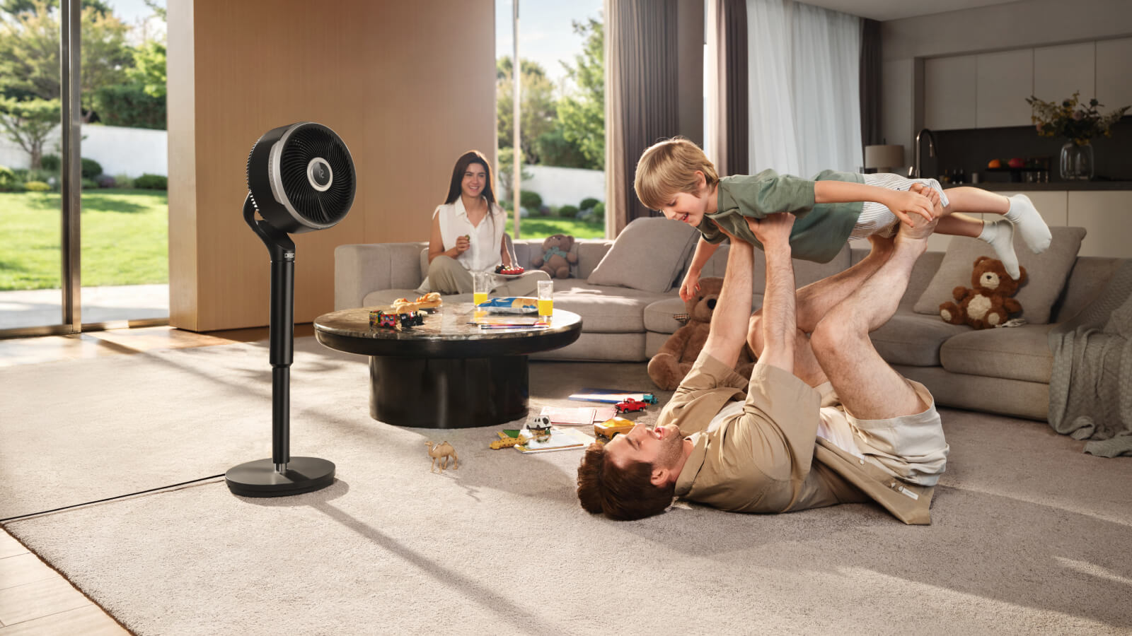 DREO TurboPoly Fan 765S in a living room