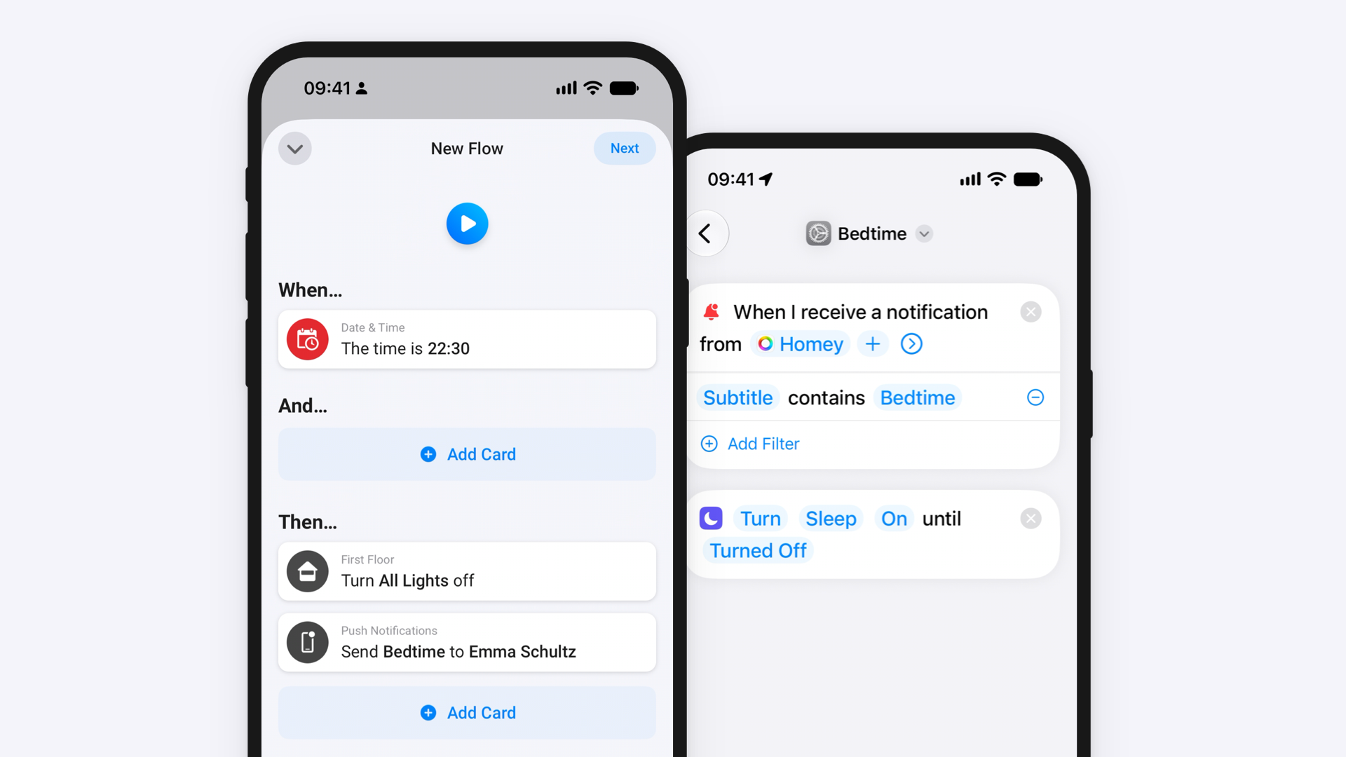 Start iPhone automations from your Flows